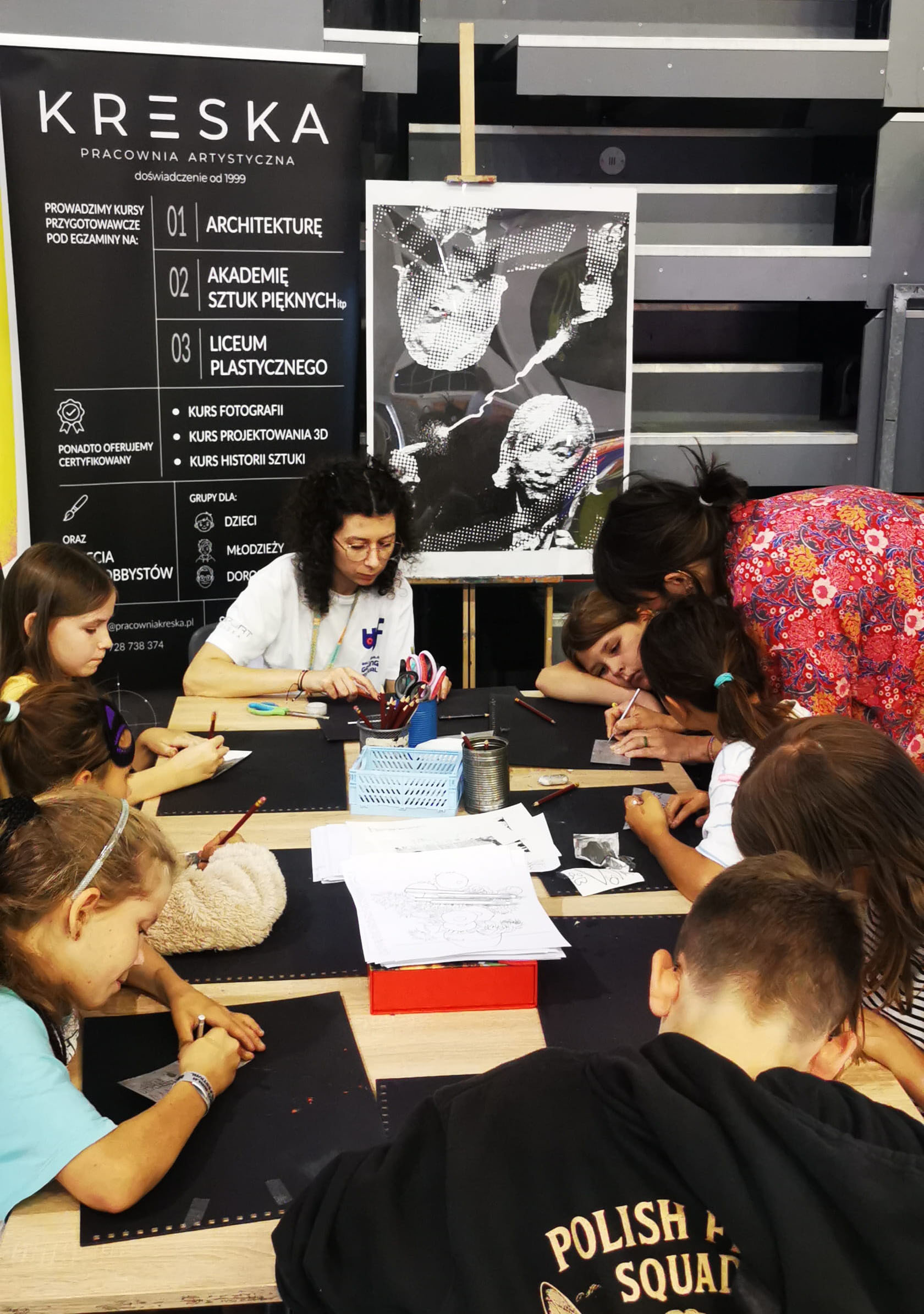 Uczestnicy warsztatów Pracowni KRESKA podczas Bielsko-Biała Gaming Festival 2026
